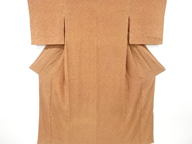 JAPANESE KIMONO / ANTIQUE KIMONO / SILK / KINSHA / ABSTRACT CROSS